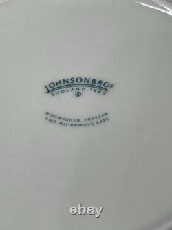 Johnson Brothers Denmark Blue Rimmed Soup Bowl 9 Set Of 6