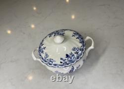 Johnson Brothers Devon Cottage Blue 13-Piece Tea Set Teapot Cups & Saucers