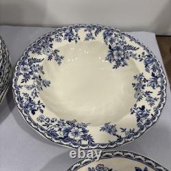 Johnson Brothers Devon Cottage Blue & White 13 pc Dinnerware Set