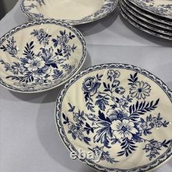 Johnson Brothers Devon Cottage Blue & White 13 pc Dinnerware Set