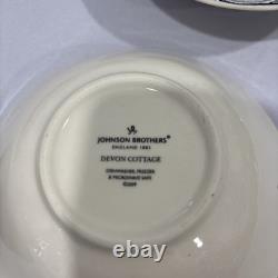 Johnson Brothers Devon Cottage Blue & White 13 pc Dinnerware Set