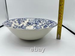 Johnson Brothers Devon Cottage Salad Bowls Set of 4 Blue White Floral 8