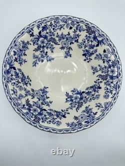 Johnson Brothers Devon Cottage Salad Bowls Set of 4 Blue White Floral 8