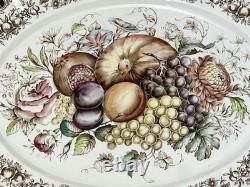 Johnson Brothers England Serving Platter Windsor Ware Harvest 20 X 16 Oval Wow