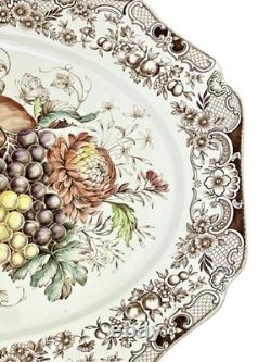 Johnson Brothers England Serving Platter Windsor Ware Harvest 20 X 16 Oval Wow