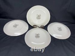 Johnson Brothers FISH (Cream) England Set of 4 Designs Oval Dinner Plates