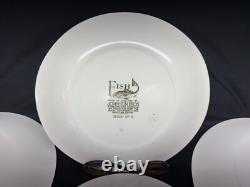 Johnson Brothers FISH (Cream) England Set of 4 Designs Oval Dinner Plates