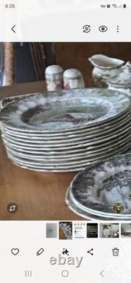 Johnson Brothers FRIENDLY VILLAGE Dinner Plates 12 SCENES Made in England