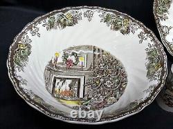 Johnson Brothers FRIENDLY VILLAGE England 9 PC. Serving Set Bowls, Plates++