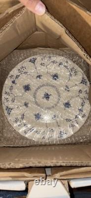 Johnson Brothers Finlandia Regency Blue White Ceramic Dinner Set England 1982