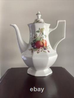 Johnson Brothers Fresh Fruit Coffee/Tea Set. 1990s. Made In England. Pristine