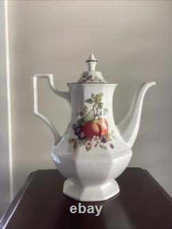 Johnson Brothers Fresh Fruit Coffee/Tea Set. 1990s. Made In England. Pristine