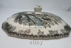 Johnson Brothers Friendly Village 13 Rectangular Soup Tureen & Lid England Vtg