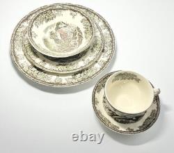 Johnson Brothers Friendly Village 20-Piece Ceramic Dinnerware Set, Service 4