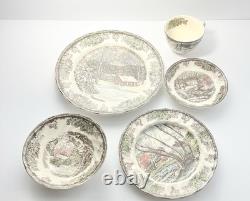 Johnson Brothers Friendly Village 20-Piece Ceramic Dinnerware Set, Service 4