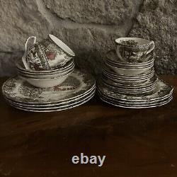 Johnson Brothers Friendly Village 28 Piece Place Setting England Vintage Marks