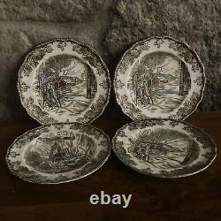 Johnson Brothers Friendly Village 28 Piece Place Setting England Vintage Marks