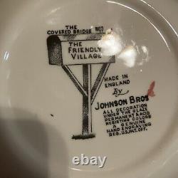 Johnson Brothers Friendly Village 28 Piece Place Setting England Vintage Marks