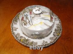 Johnson Brothers Friendly Village Covered Round Butter Dish