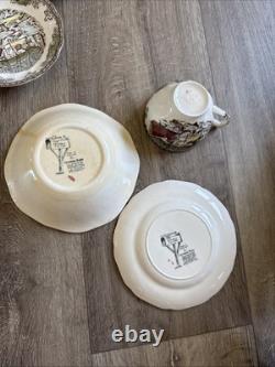 Johnson Brothers Friendly Village Dinnerware Set Vintage Bowls, Plates & Cups