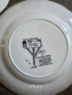 Johnson Brothers Friendly Village Dinnerware Set Vintage Bowls, Plates & Cups
