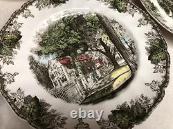 Johnson Brothers Friendly Village School House (lot Of 7) Dinner Plates New