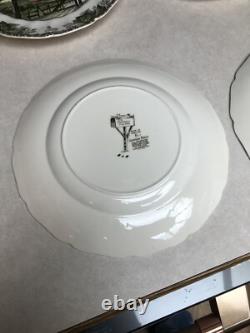 Johnson Brothers Friendly Village School House (lot Of 7) Dinner Plates New