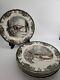 Johnson Brothers Friendly Village Sugar Maples & School House Dinner Plate Set 6