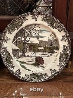 Johnson Brothers Friendly Village TURKEY 8 5/8 Luncheon Plate, Set Of 4 Plates