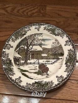 Johnson Brothers Friendly Village TURKEY 8 5/8 Luncheon Plate, Set Of 4 Plates