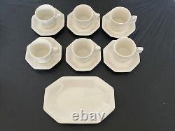 Johnson Brothers Heritage 6 Cups with Saucers + Ravier