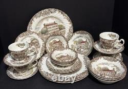 Johnson Brothers Heritage Hall 24 pcs, 6 pc Place Setting, Service for 4 England