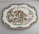 Johnson Brothers Heritage Hall Brown Multicolor 20 Serving Platter