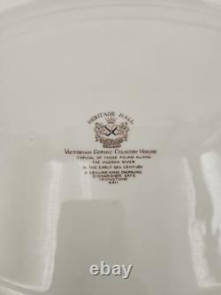Johnson Brothers Heritage Hall Brown Multicolor 20 Serving Platter England Nice
