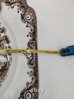 Johnson Brothers Heritage Hall Brown Multicolor 20 Serving Platter England Nice