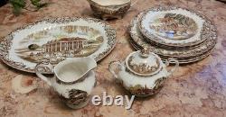 Johnson Brothers Heritage Hall Brown Multicolor Dinnerware Plates + (13 pieces) Johnson Brothers Heritage Hall Brown Multicolor Dinnerware Plates + (13 pieces)