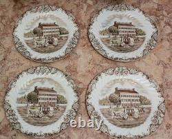 Johnson Brothers Heritage Hall Brown Multicolor Dinnerware Plates + (13 pieces)