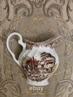 Johnson Brothers Heritage Hall Brown Multicolor Dinnerware Plates + (13 pieces)