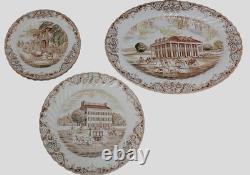 Johnson Brothers Heritage Hall Brown Multicolor Dinnerware Plates + (13 pieces)