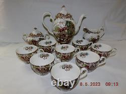 Johnson Brothers Heritage Hall French Provincial Coffee Set 13 Pieces Unused s22