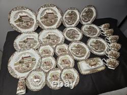Johnson Brothers Heritage Hall Ironstone Dishes Pattern 441129 Pieces
