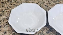 Johnson Brothers Heritage White England Ironstone 8pc Set Plates Bowls Octagonal