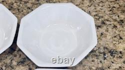 Johnson Brothers Heritage White England Ironstone 8pc Set Plates Bowls Octagonal