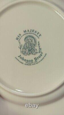 Johnson Brothers His Majesty 10.5 Dinner Plate Thanksgiving/Turkey Set of 12