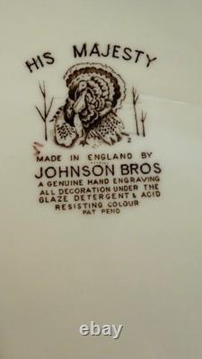 Johnson Brothers His Majesty 20 x 16 Turkey Serving Platter England EXCELLENT