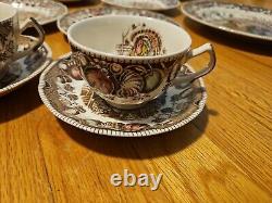 Johnson Brothers His Majesty Fall Thanksgiving Set Dinner Mugs Plates 19 Piece