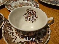 Johnson Brothers His Majesty Fall Thanksgiving Set Dinner Mugs Plates 19 Piece