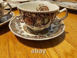 Johnson Brothers His Majesty Fall Thanksgiving Set Dinner Mugs Plates 19 Piece