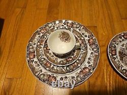 Johnson Brothers His Majesty Fall Thanksgiving Set Dinner Mugs Plates 19 Piece