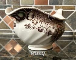 Johnson Brothers His Majesty Gravy Boat & Underplate Turkey Thanksgiving
